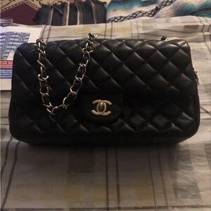 COPY - Chanel Black Quilted Leather Bag